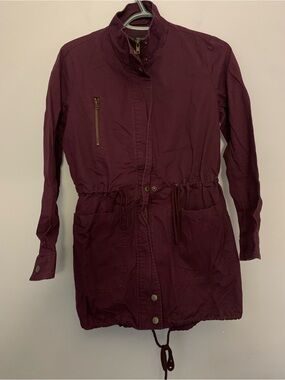 Forever 21 Burgundy Utility Jacket Ladies Size Medium